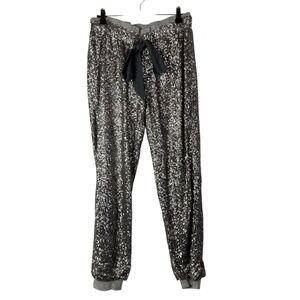 Boutique Y2K Body Language Silver Sequin Jogger Pants L
